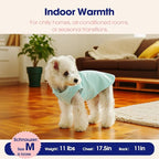 FUAMEY Dog Fleece Vest for Small Dogs,Warm Stretchy Dog Sweatshirts Pullover with Leash Hole Dogs Sweater Soft Pet Turtleneck Cozy Pet Vest Lightweight Sleeveless Blue XS