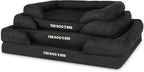 The Dog’s Bed, Medium Black Faux PL 30x23.5, Memory Foam, Pain Relief: Arthritis, Hip & Elbow Dysplasia, Post Surgery, Lameness, Supportive, Calming, Washable Cover, Veterinary Approved