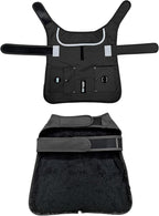 Joyride Harness FrostFlex Dog Winter Jacket - Fleece Lined & Water-Resistant - Snowsuit with Pockets for Treats & Poop Bags - Durable Cold Weather Dog Coat - Black Onyx-XL