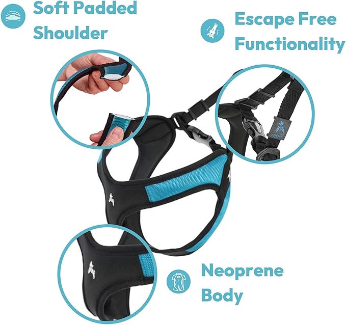 Gooby Escape Free Easy Fit Harness - Red, Small - No Pull Step-in Patented Dog Harness with Quick Release Buckle for Small to Medium Dogs