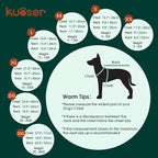 Kuoser Dog Sweater, Pet Cable Knitted Pullover Puppy Warm Clothes, Doggy Turtleneck Classic Knitwear Soft Thickening Doggie Outfit, Cold Weather Thermal Wear for Large Size Dogs, Green 2XL