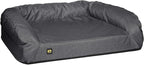 K9 Ballistics Tough Bolster Orthopedic Sofa Dog Bed with Removable Washable Cover - Durable, Water Resistant with Nonskid Bottom - XX-Large, Titanium Premium Finish