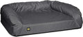 K9 Ballistics Tough Bolster Orthopedic Sofa Dog Bed with Removable Washable Cover - Durable, Water Resistant with Nonskid Bottom - Large, Titanium Premium Finish