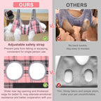 BEAUTYZOO Dog Grooming Hammock for Small Dogs Cat- Dog Sling for Nail Trimming/Clipping- Dog Hanging Harness Holder with Thick Fabric Neck Support & Strap Restraint Claw Care, Pink M