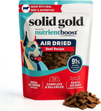 Solid Gold Air Dried Dog Food Toppers for Dry Food - Healthy Dog Treats w/Real Beef & Superfoods - Serve as a Complete Meal, Topper or Treats - Supports Muscle Growth, Immunity & Digestion - 4oz