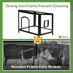 Outdoor Dog House Insulated with Openable Roof Floor for Effortless Cleaning Dog Kennel Weatherproof