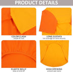2 Pack Shirts for Large Dogs 4XL - Lightweight Breathable Dog Clothes, Prevent Overheating Summer Cool Tees for Doberman, Alaskan Malamute, Travel, Hiking, Beach, Lounge Wear, Sleep, Orange