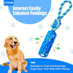 Dog Dental Chew Toy – Durable Rubber Stick with Rope for Large Dogs, Teeth Cleaning and Gum Massage, Interactive Tug and Fetch Toy for Aggressive Chewers (Teeth Cleaning Stick)