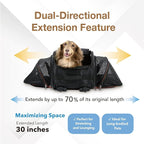 ibiyaya - Compact 3-in-1 Convertible and Foldable Small Pet Carrier and Stroller Combo System, Travel Friendly Cat Stroller and Dog Stroller - Pets up to 17 Pounds - Black