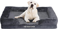 The Dog’s Bed, Orthopedic Standard Foam Waterproof Dog Bed with Standard Support, XL Grey Plush, Waterproof, Supportive Dog Bed with Replaceable Covers, Veterinary Approved