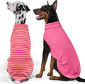 KYEESE 2Pack Dog Sweater Soft Dogs Clothes Stretchy Pets Sweatshirt Warm Pets Coats Pullover Dog Sweaters for Medium Dogs Girl