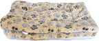 2 Pcs Pet Bed Mats. Ultra Soft Pet (Dog/Cat) Bed with Cute Prints. Reversible Faux Lambswool Kennel Pad for Medium Small Dogs and Cats. Machine Washable Pet Bed.
