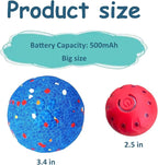 2025 Upgraded Interactive Dog Toys for Aggressive Chewers,E-TPU Interactive Dog Balls Moving Dog Toys to Keep Them Busy,Dogs Chew Toys for Dogs,Automatic Rolling Activated Dog Toy Ball Pet Supplies