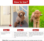 SlowTon Dog Doorbells, 2 Pack Metal Bell Dog Training with Non Skid Rubber Bottoms Dog Door Bell for Potty Training Clear Ring Pet Tool Communication Device for Small Dogs Cats (Red+White)