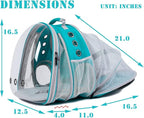 halinfer Dual Expandable Cat Backpack Carrier, Fit up to 20 lbs, Expandable Pet Carrier Backpack for Large Fat Cat and Small Puppy