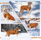 Winter Dog Coat,Large Dog Jacket,Waterproof Pet Jacket with Back Zipper,Pet Coat with Harness Built in,Warm Dogs Coat with Fleece Lined,Snow Jacket Clothes French Bulldog Shiba Inu,L
