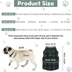 Weewooday 4 Pieces Winter Fabric Dog Sweater with Leash Ring Fleece Vest Dog Pullover Jacket Warm Pet Dogs Clothes for Puppy Small Dogs Cat Chihuahua Boy (Mix Pattern, M)