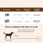 Large Cat Carrier for Cats Collapsible Soft Pet XL Crate for Large/Medium Cats 15lbs+ Car Travel Portable Bag with Water Bottle Slot Ideal for Long Trips (Blue, 20.0"L x 14.0"W x 14.0"H)