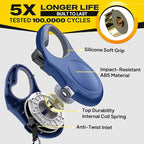 Fida Retractable Dog Leash, 16 ft Dog Walking Leash for Large Dogs up to 110lbs, Tangle Free,Navy Blue