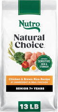 Nutro Natural Choice Chicken & Brown Rice Senior Dog Food Dry Recipe, 13 lb. Bag