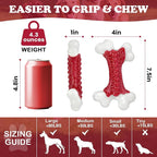 6-Pack Tough Dog Toys, Toys for Aggressive Chewers Large Breed, Chew Dogs, Bone Toy Nylon Dogs Almost Indestructible