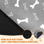Washable Pee Pads for Dogs Large 54" x 54" 2-Pack Reusable Puppy Pads Pet Training Pads, Fast Absorb Dog Mats, Waterproof Whelping Pad, Non-Slip Protects Against Urine Leakage