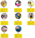 Waterproof Dog Raincoat, Adjustable Reflective Lightweight Pet Rain Clothes with Poncho Hood (Yellow(Water-Activated Color Change), X-Large)