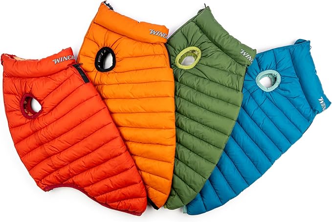 Winchester Pet Premium Reversible Dog Puffer Vest, Green, XXL