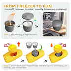 2 Pack Dog Toys for Aggressive Chewers – Interactive Indestructible Dog Toys to Keep Them Busy – Frozen Treat Toy for Large & Medium Dogs, Reduces Anxiety, Tree Stump & Corn Shapes