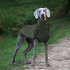 ROZKITCH Dog Winter Coat Soft Pullover Pajamas, Pet Windproof Warm Cold Weather Jacket Vest Cozy Jumpsuit Apparel Outfit Clothes for Walking Hiking Travel Sleep Green XL