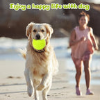 Indestructible Squeaky Dog Toys for Aggressive Chewers, Interactive Spike Dogs Balls Toys for Medium Large Dogs, Durable Floating Dog Toy Ball for Outdoor Play