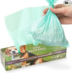BOS Odor-Sealing Dog Poop Bags for Pet Waste - Disposal Doggy Bags - Scent & Smell Free (100Bags) [Size: XS, Color: Light Mint Green] (Pack of 1)