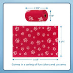 Best Pet Supplies Dog Poop Bags (240 Bags) for Waste Refuse Cleanup, Doggy Roll Replacements for Outdoor Puppy Walking and Travel, Leak Proof and Tear Resistant, Thick Plastic - Red