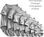 Toby II - The Perfect Tee, 3 Pack Short Sleeve Pet T-Shirt 100% Organic Cotton Tees Clothes for Small, Medium, Large Dogs, Gray Ombre, XX-Large