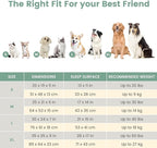 Miguel Faux Linen Dog Bed with Removable Cushion Pillow for Medium Small Dogs, Washable Pet Bed with Side Easy to Wash Puppy Bed, Rectangle Cat Bed for Indoor Cat with Anti-Slip Bottom, Green 30 Inch