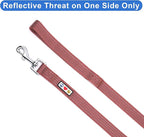 Pawtitas 6 FT Pet Puppy Leash Reflective Dog Leash Comfortable Handle Highly Reflective Threads Heavy Duty Dog Training Leash Available as a 6 ft Medium Dog Leash or 4 ft Dog Leash