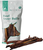 BARK'N BIG Steer Sticks for Dogs - Chew Stick for Dogs, Odor Free Pizzle Sticks, Bully Chews Made in USA & Sourced in The USA - 11-12 Inch - 10 Ct