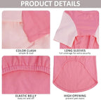 2 Pack Large Dog T-Shirts 3XL - Breathable Lightweight Cotton Shirt for Dogs, Shedding Control Sun Protection Summer Clothes for Large Breed Husky, Labrador, Day Walk, Sea, Park Play, Pink