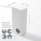 SVD.PET Dog Poop Bag Dispenser, Outdoor or Indoor Pet Waste Bag Dispenser Station, Wall Mount or Hanging with Strap. Easy to Refill Magnetic Cover (White, Dispenser only)