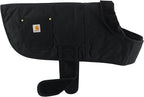 Carhartt Firm Duck Insulated Dog Chore Coat, Durable Weather Resistant Coat for Cold and Windy Conditions, Contains PFAS (Black), Small