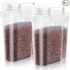 Cat Dog Food Storage Container,Pet food Container with Locking Lids Food Storage bin PBA-Free,For Pet food,Rice,cereals Storag (White)