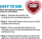Original Snuggle Puppy Heartbeat Puppy Toy - Heartbeat Puppy for Dogs - Pet Anxiety Relief and Calming Aid - Comfort Dog Toy - Behavioral Training and Sleep Aid Cuddle buddy - Crate Training Essential