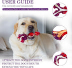 6-Pack Indestructible Dog Toys for Large Breed: Dog Toys for Aggressive Chewers, Nylon Dog Chew Bones for Large Dogs, Dog, Irresistible Beef Flavor