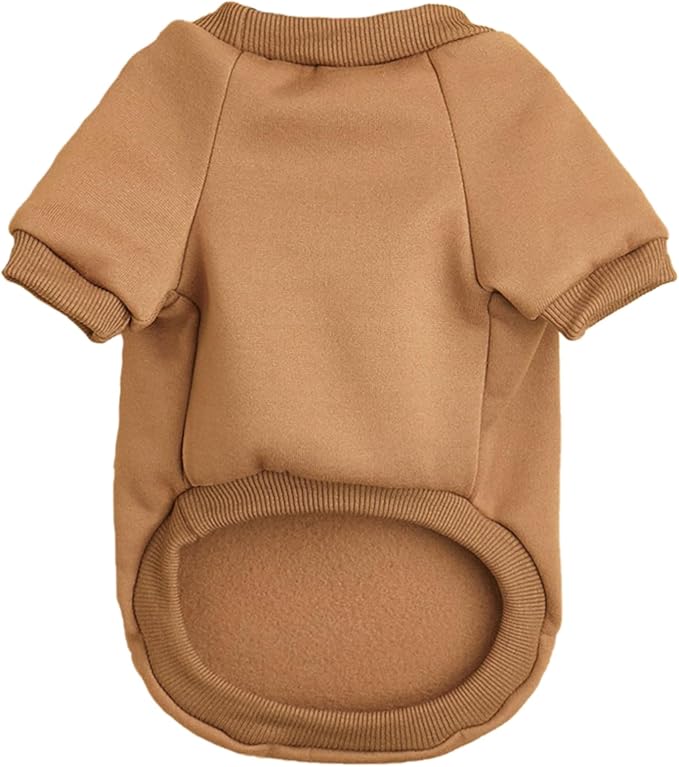 Puppy Sweater for Small Dogs Clothes Warm Winter Cat Clothe Pet Sweatshirt Knitwear Doggie Kitten Clothing, Coffee, X-Large