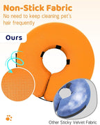 Supet Inflatable Dog Cone Collar for Large Medium Small Dogs, Soft Cone Collar for Dogs Puppies Cats, E Collar Pet Cone Alternative After Surgery