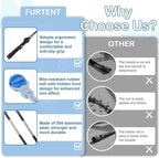 Flirt Pole for Dogs Interactive Dog Pole Toy for Large Medium Small Dogs, Dog Teaser Pole for Tug of War, Flirt Pole with Lure Ball (Standard&Extended Pole+Elastic Rope)