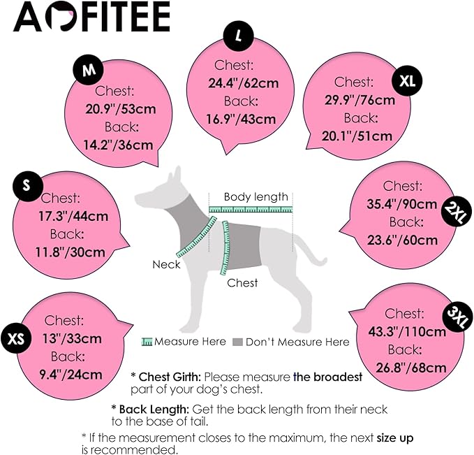 AOFITEE Dog Coat, Warm Dog Winter Coat for Small Dogs, Reflective Turtleneck Dogs Jacket with Harness Built in, Waterproof Windproof Pet Fleece Vest Snow Jacket for Cold Weather, Pink S