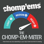 CHOMP 'EMS Ruffin' It 21013 Purehide Dog Chew, Size 12