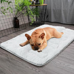 Dog Crate Mat(24" X 18"), Small Dog Bed for Crate, Soft Plush Bed Pad Machine Washable, Sleeping Mat with Anti Slip Bottom