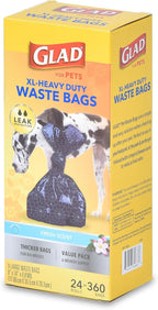 Glad Extra Large, Heavy Duty Scented Dog Waste Bags Value Pack - 360 Count
